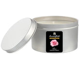 Rose Scented Candle in Silver Tin
